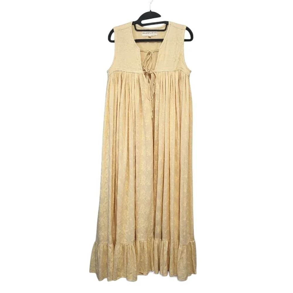 Daughters of India Cream Sleeveless Maxi Dress - Picture 3 of 14
